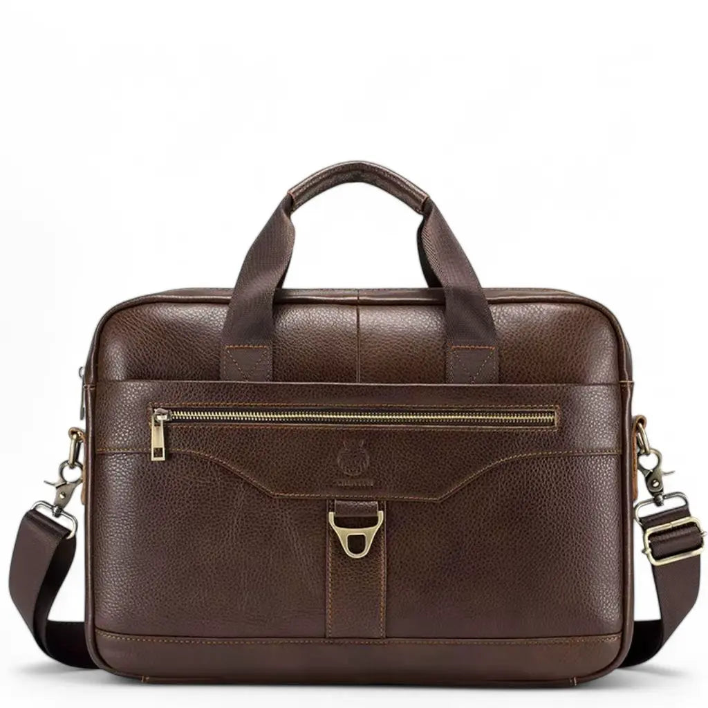 Leren laptoptas heren 16 inch bruin – Klassiek design & optimale bescherming