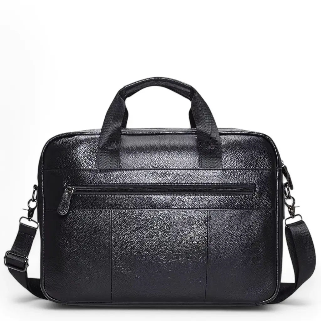 Leren laptoptas heren 16 inch zwart – Hoogwaardig leer & zakelijke uitstraling