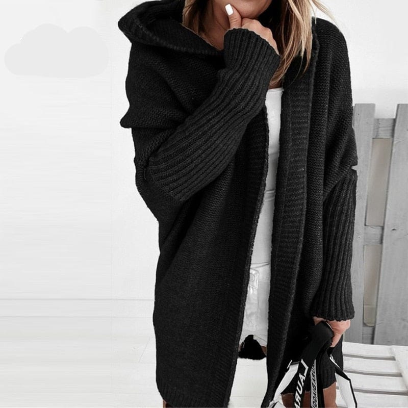 Oversized Dames Trui met Capuchon – Comfortabele Lange Hoodie in Meerdere Kleuren