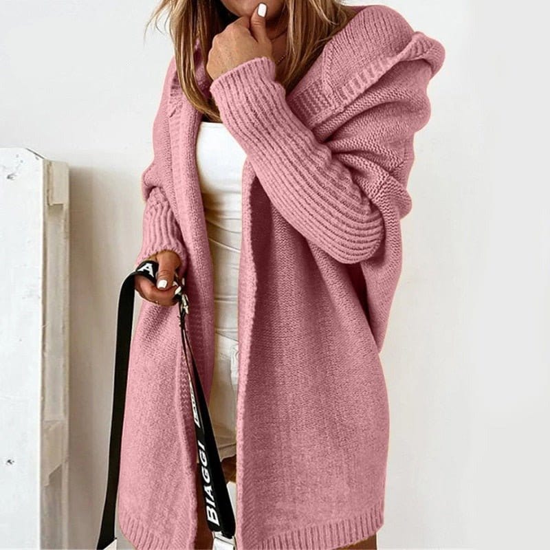 Oversized Dames Trui met Capuchon – Comfortabele Lange Hoodie in Meerdere Kleuren