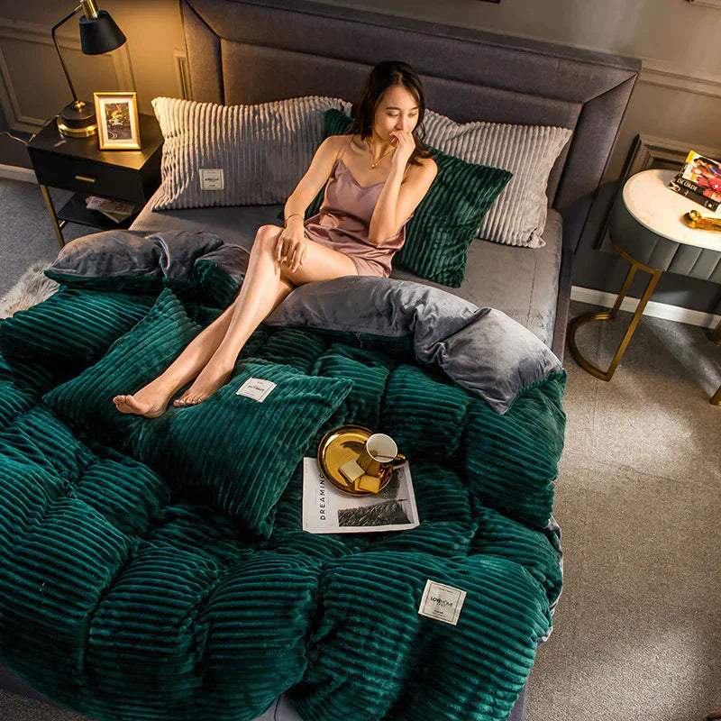 DreamWeave Luxe Dekbedovertrek – Comfortabele & Stijlvolle Beddengoed Set