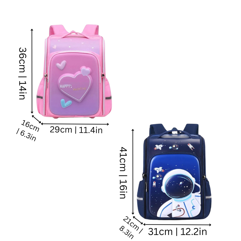 Kinder Rugzak met Dierenprint – Schooltas voor Meisjes & Jongens