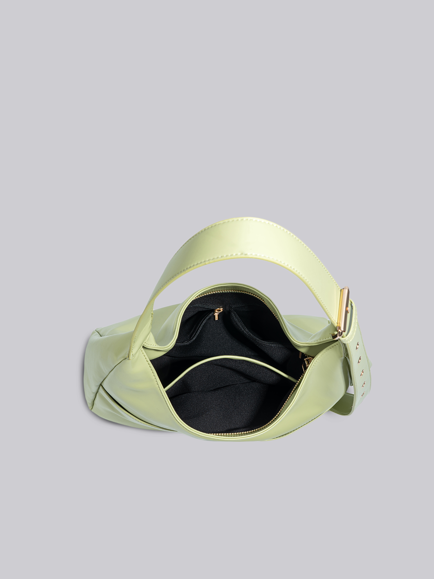 Zwarte Schoudertas – Minimalistisch & Ruim Design van Vegan Leer