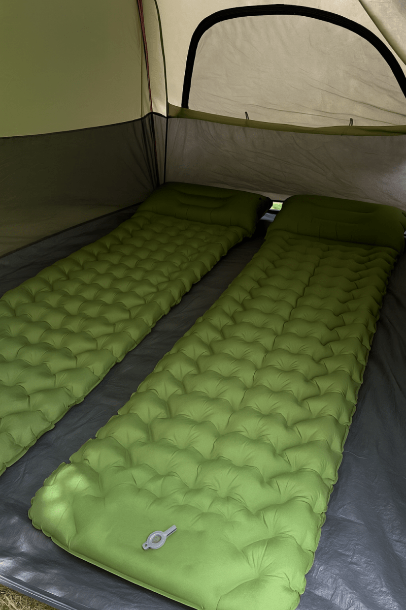 Opblaasbaar Luchtbed met Kussen – Lichtgewicht & Comfortabel voor Kamperen