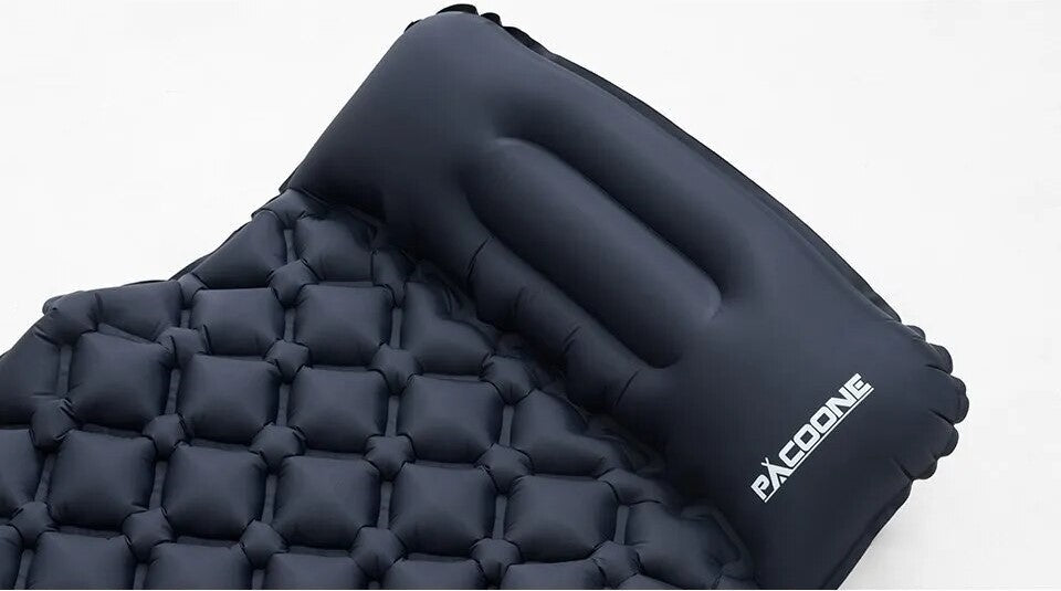 Opblaasbaar Slaapmatje met Kussen – Ultralicht & Compact – Ideaal voor Camping & Outdoor