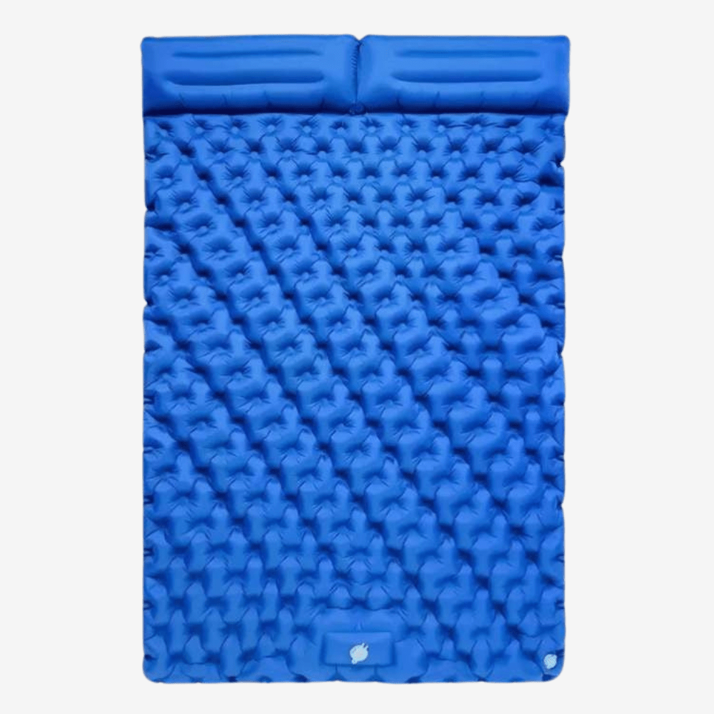 Opblaasbaar Dubbel Luchtbed met Kussen – Comfortabel & Draagbaar voor Outdoor