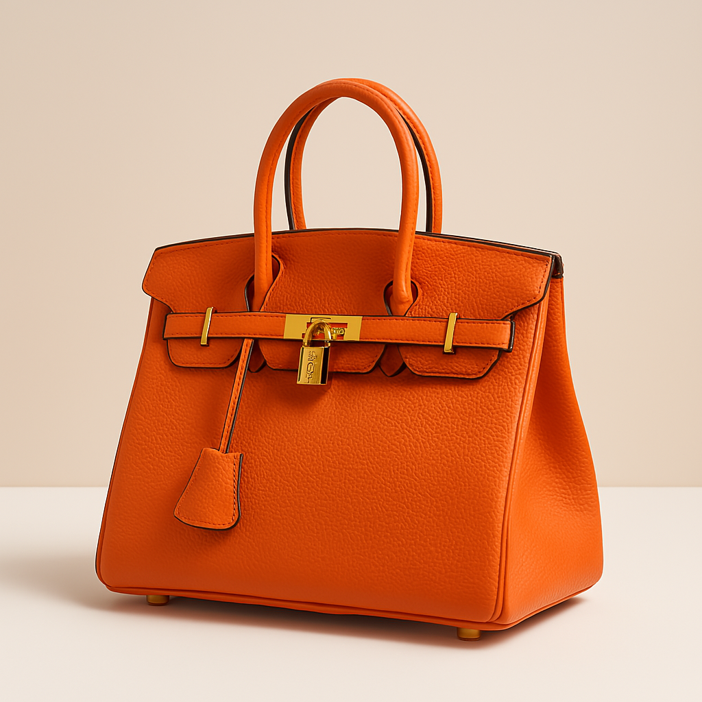 Handtas Dames – Luxe Leren Schoudertas met Slot en Stevige Structuur