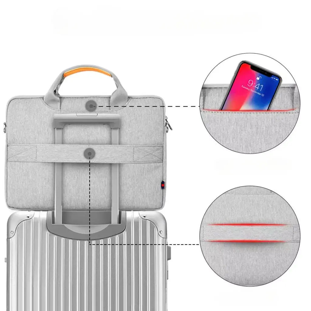 Laptoptas dames 16 inch grijs – Elegant, Veelzijdig & Beschermend
