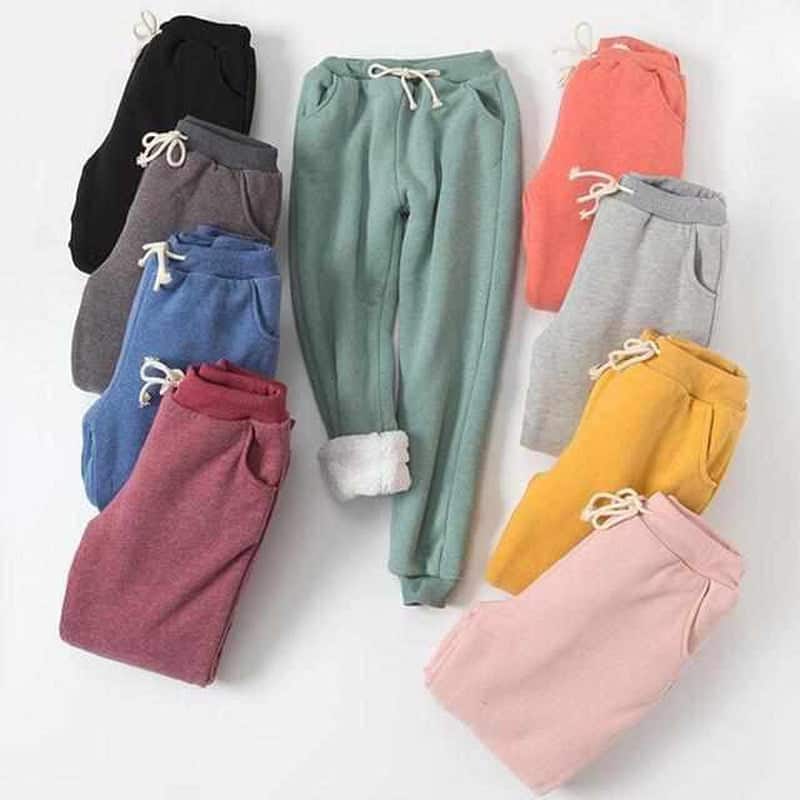 Warme Joggingbroek Dames – Gevoerde Fleece Broek voor Winter