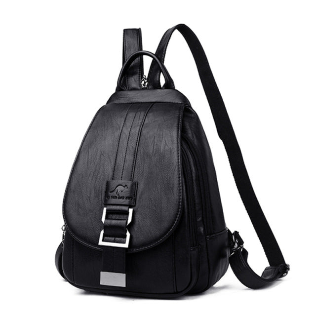Multifunctionele Dames Rugtas – Stijlvolle Leren Schoudertas & Handtas