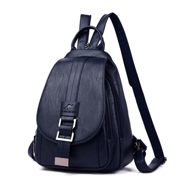 Multifunctionele Dames Rugtas – Stijlvolle Leren Schoudertas & Handtas