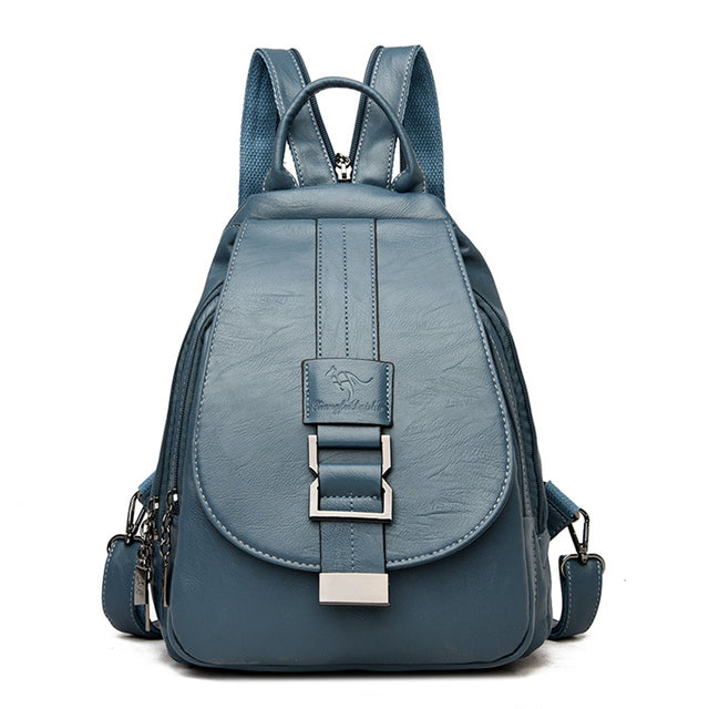 Multifunctionele Dames Rugtas – Stijlvolle Leren Schoudertas & Handtas