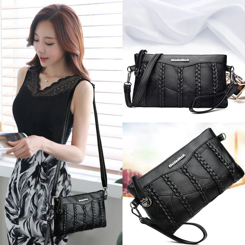 Elegante Dames Schoudertas – Compacte Clutch met Meerdere Vakken