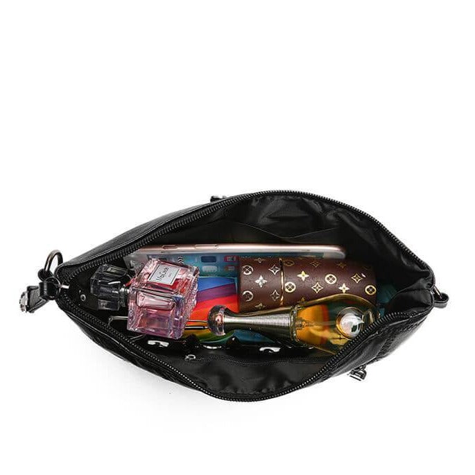 Elegante Dames Schoudertas – Compacte Clutch met Meerdere Vakken