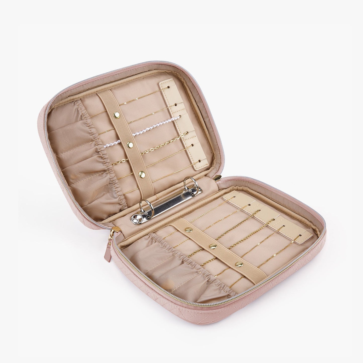 Luxe Sieradendoos voor Reizen – Compacte Organizer voor Ringen, Kettingen & Oorbellen