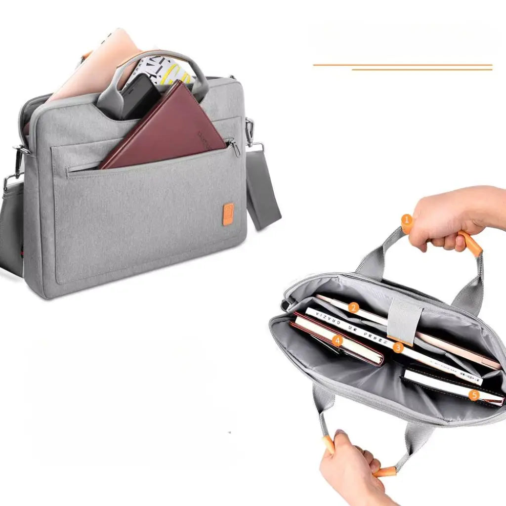 Laptoptas dames 16 inch grijs – Elegant, Veelzijdig & Beschermend