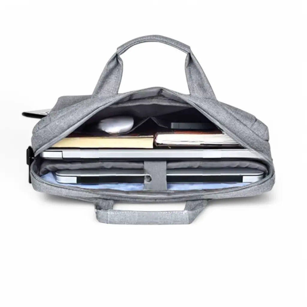 Moderne heren laptoptas 13 inch grijs – Minimalistisch & praktisch