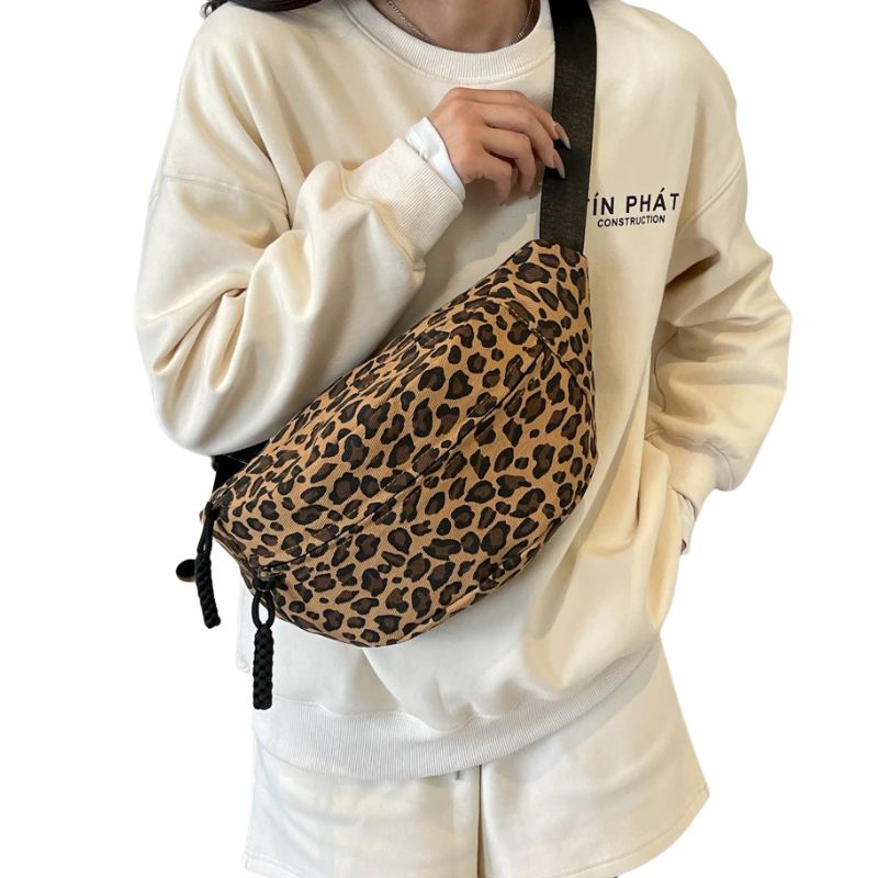 Leopard Crossbody Tas – Stoer, Trendy & Comfortabel