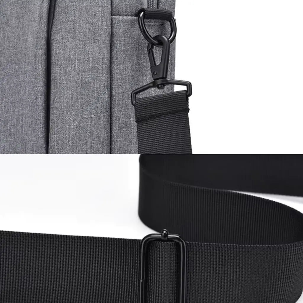 Moderne heren laptoptas 13 inch grijs – Minimalistisch & praktisch