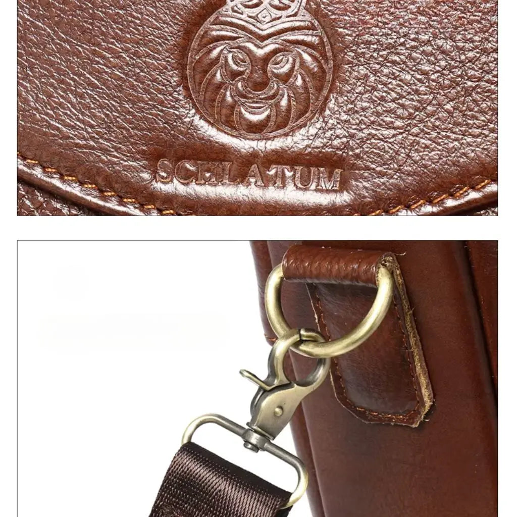 Leren Laptoptas Bruin – Stijlvol & Functioneel