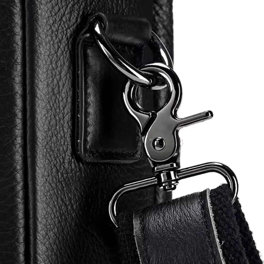 Leren Laptoptas Zwart – Elegant & Ruim