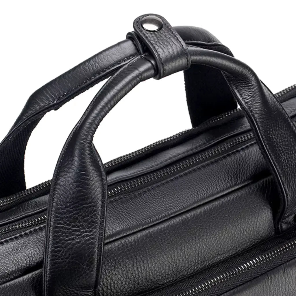 Leren Laptoptas Zwart – Elegant & Ruim