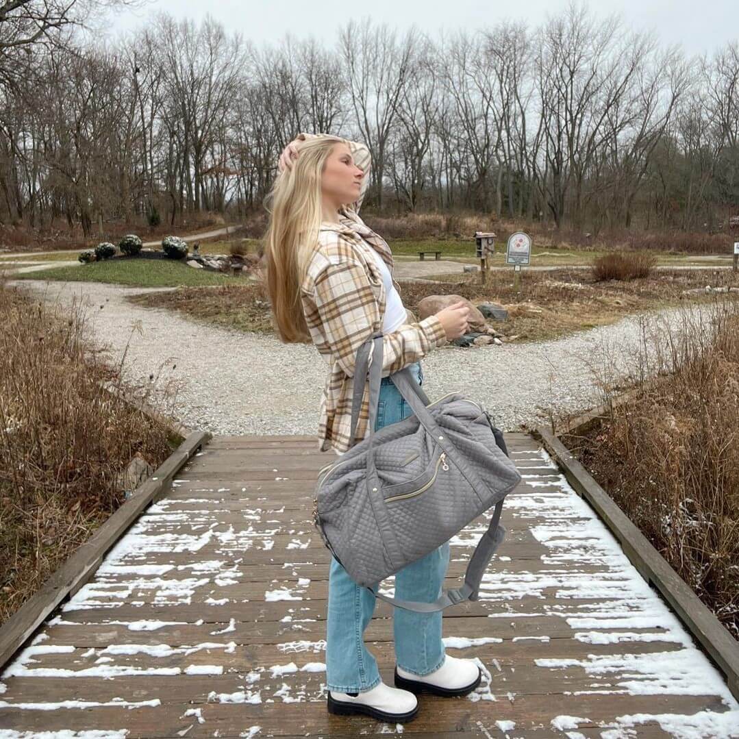 Weekender Reisetasche Große Handgepäcktasche mit Schuhbeutel