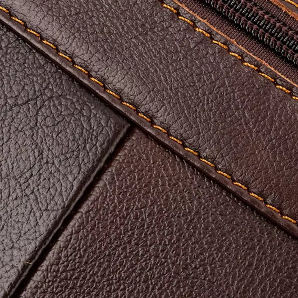 Luxe heren laptoptas 13 inch – Echt leer, stijlvol & praktisch