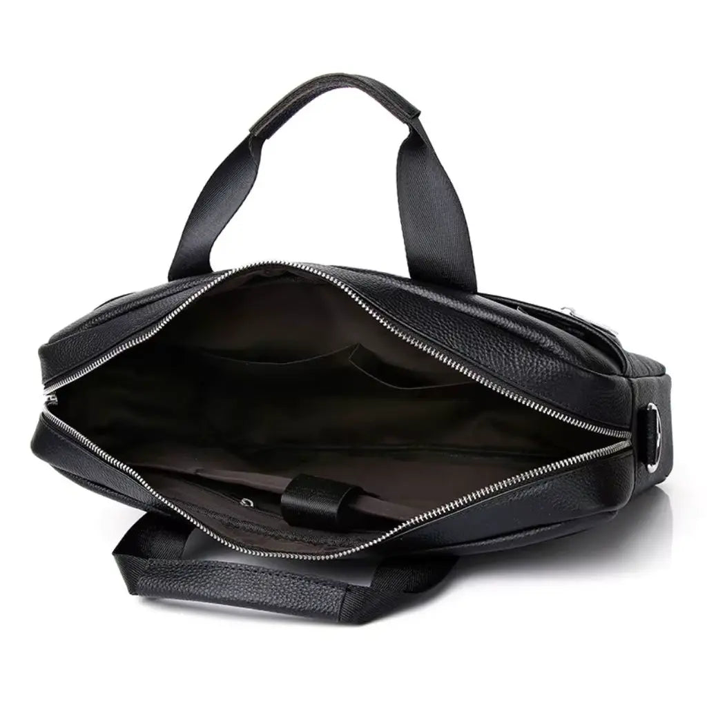 Luxe heren laptoptas 13 inch – Echt leer, stijlvol & praktisch