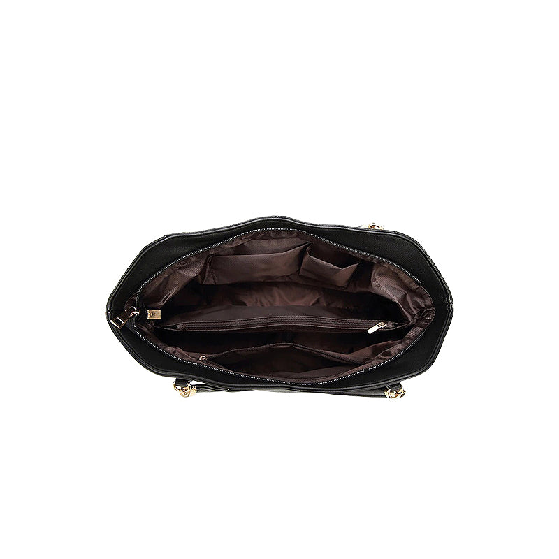 Trendy Handtas Vegan Leer – Elegant & Praktisch met Gouden Details