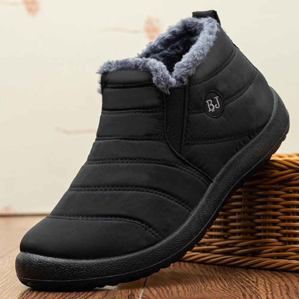 Warme Waterdichte Winterlaarzen – Antislip Sneeuwschoenen met Bontvoering