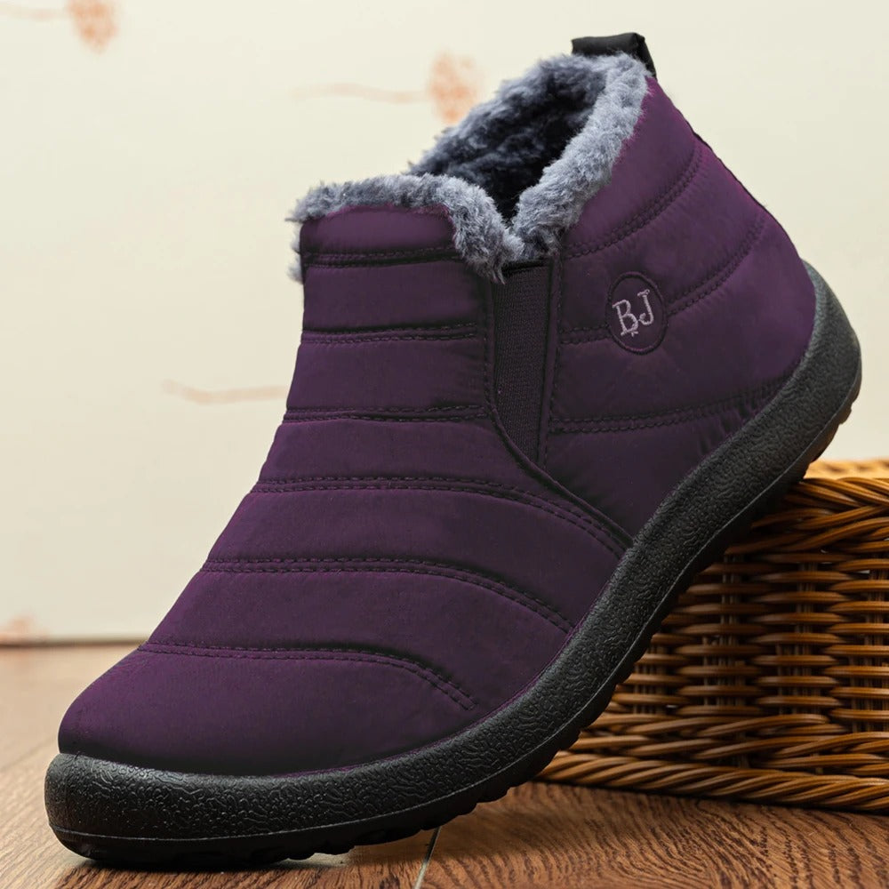 Warme Waterdichte Winterlaarzen – Antislip Sneeuwschoenen met Bontvoering