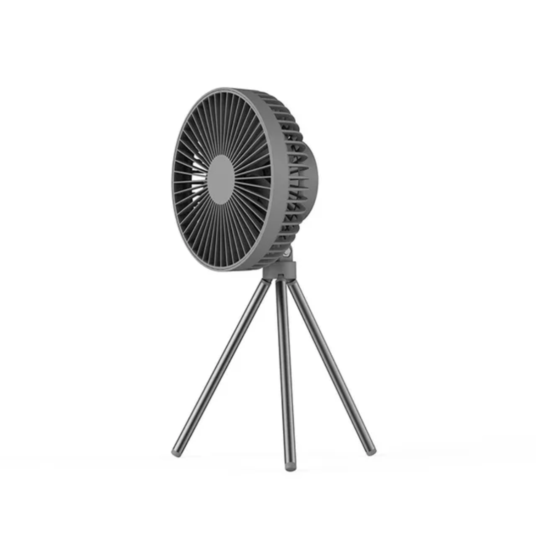 Draagbare Oplaadbare Ventilator met Statief – Stil & Krachtig voor Binnen en Buiten