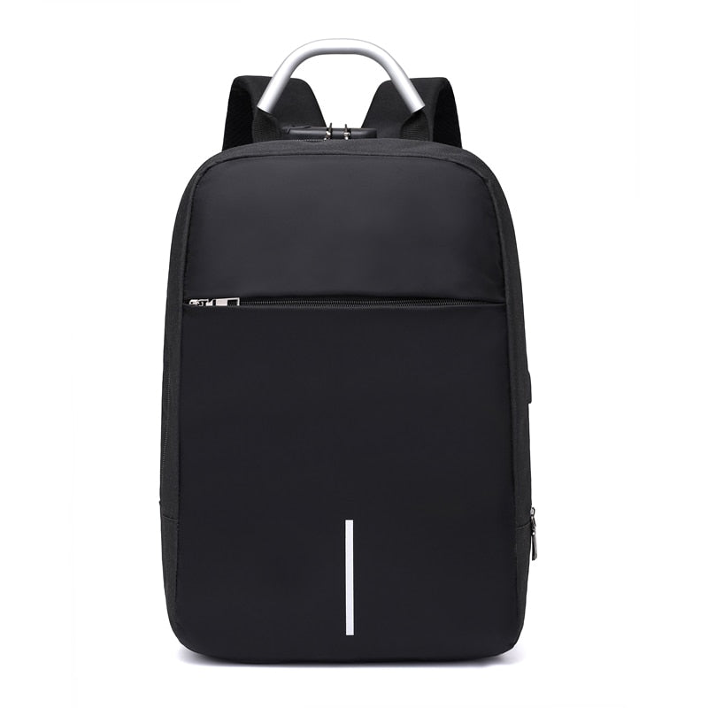 Waterdichte Anti-Diefstal Laptop Rugzak – 15.6" – USB Poort – Draagtas voor Werk & Reizen – Grijs/Zwart