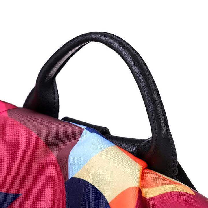Waterdichte Anti-Diefstal Rugzak – Kleurrijk Design – Dames Rugtas met USB Poort & Verborgen Rits