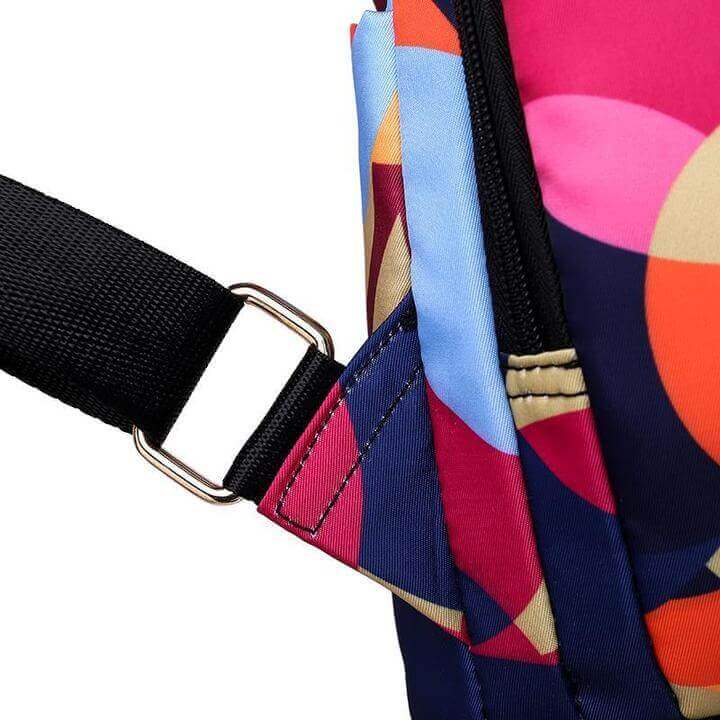 Waterdichte Anti-Diefstal Rugzak – Kleurrijk Design – Dames Rugtas met USB Poort & Verborgen Rits