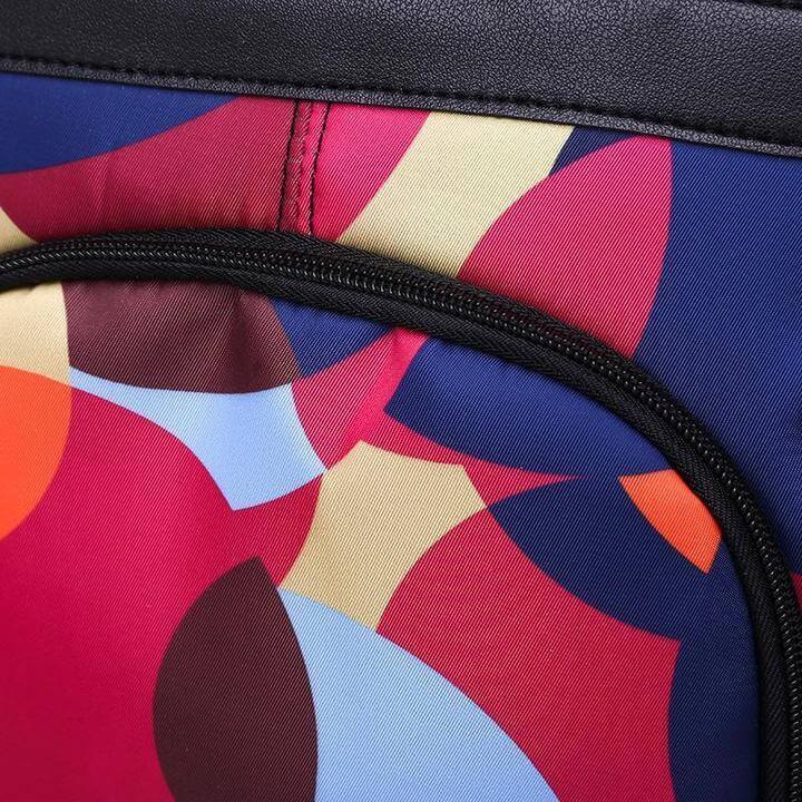 Waterdichte Anti-Diefstal Rugzak – Kleurrijk Design – Dames Rugtas met USB Poort & Verborgen Rits