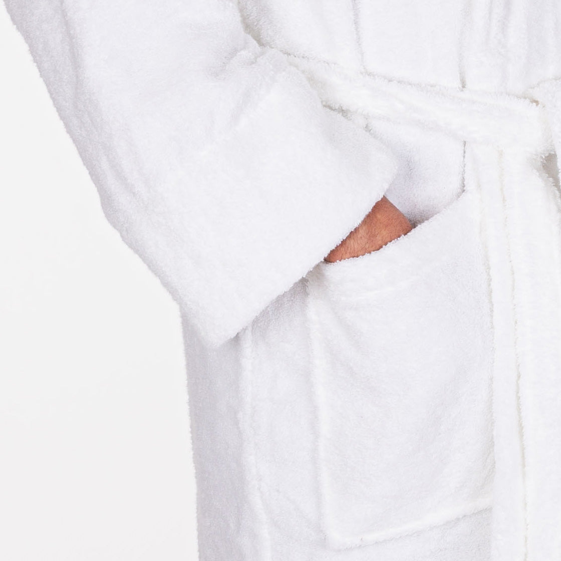 Luxe Katoenen Badjas – Unisex – Wit – Comfort & Kwaliteit