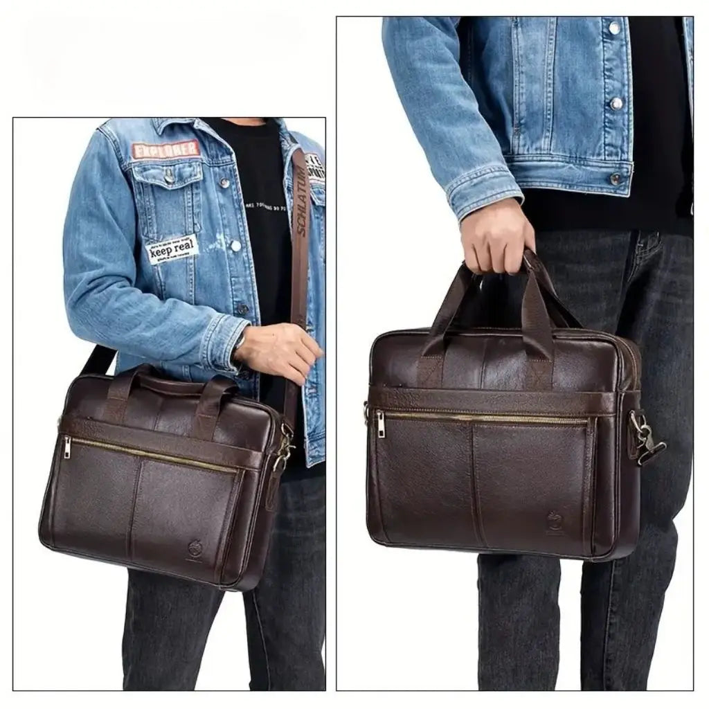 Luxe heren laptoptas 15 inch – Stijlvol & professioneel