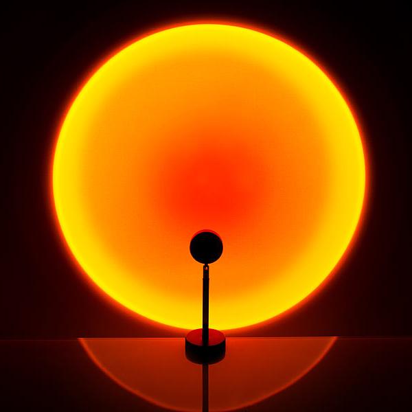 Zonsondergang Projector Lamp – Sunset LED Licht voor Sfeer & Decor | 360° Draaibaar & USB-aangedreven