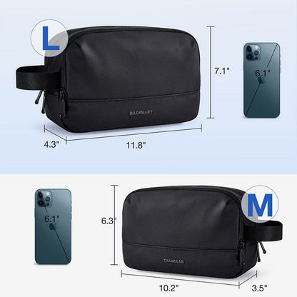 Liorra Toilettas voor Heren – Waterafstotend & Compact met Meerdere Vakken – Zwart of Blauw