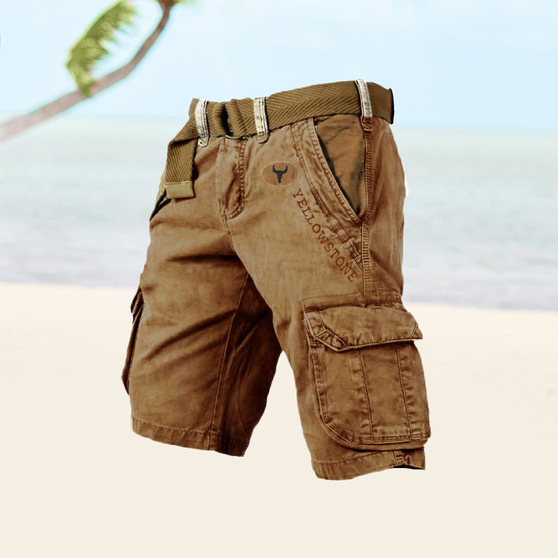 Heren Cargo Shorts – Stevige Korte Broek met Zakken in Meerdere Kleuren
