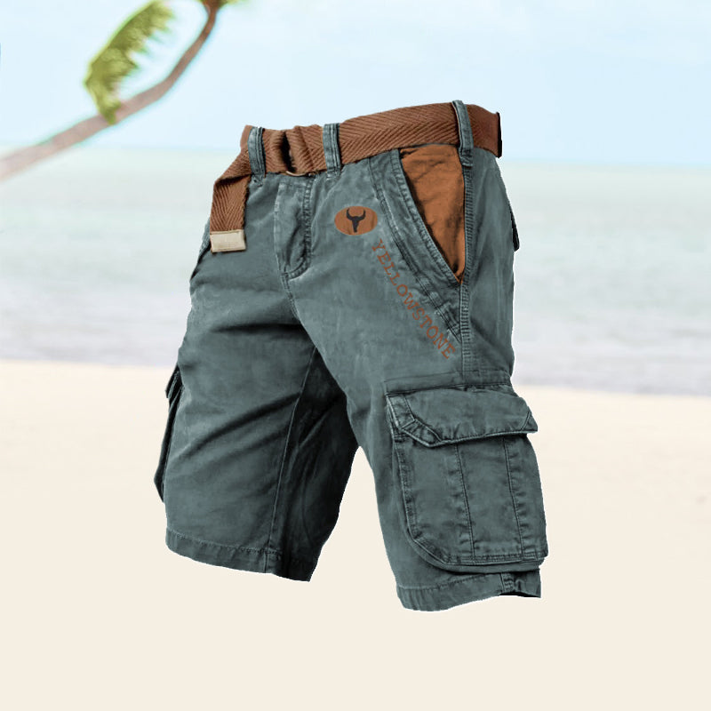 Heren Cargo Shorts – Stevige Korte Broek met Zakken in Meerdere Kleuren