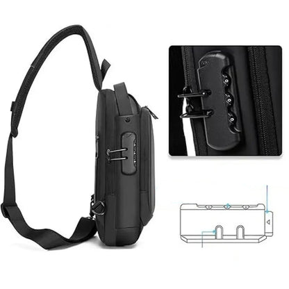Anti-Diefstal Crossbody Tas – Waterdicht, USB-Oplaadpoort & Moderne Look