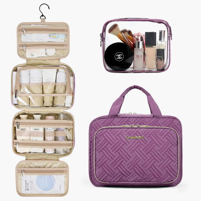 Waterdichte Toilettas met Doorzichtige Reisset – Luxe Opberg- & Make-up Tas voor Reizen