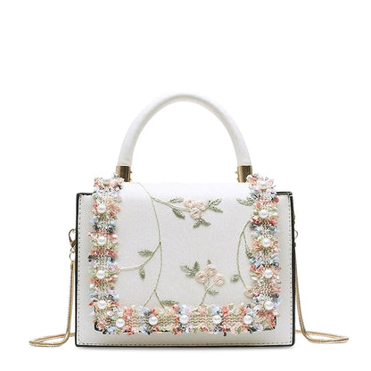 Elegante Bloemen Handtas – Unieke Details en Tijdloze Klasse