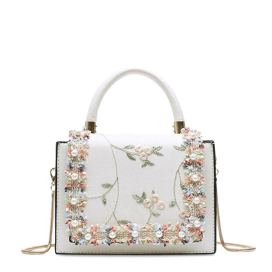 Elegante Bloemen Handtas – Unieke Details en Tijdloze Klasse