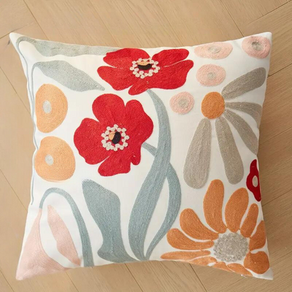 Sierkussen met Bloemenprint – Decoratief Kussenhoes voor Bank of Stoel – Verschillende Designs
