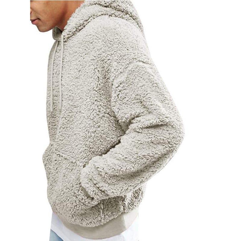 Teddy Hoodie Heren – Warme Fluffy Fleece Hoodie met Capuchon