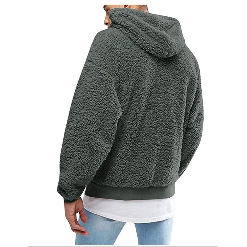 Teddy Hoodie Heren – Warme Fluffy Fleece Hoodie met Capuchon